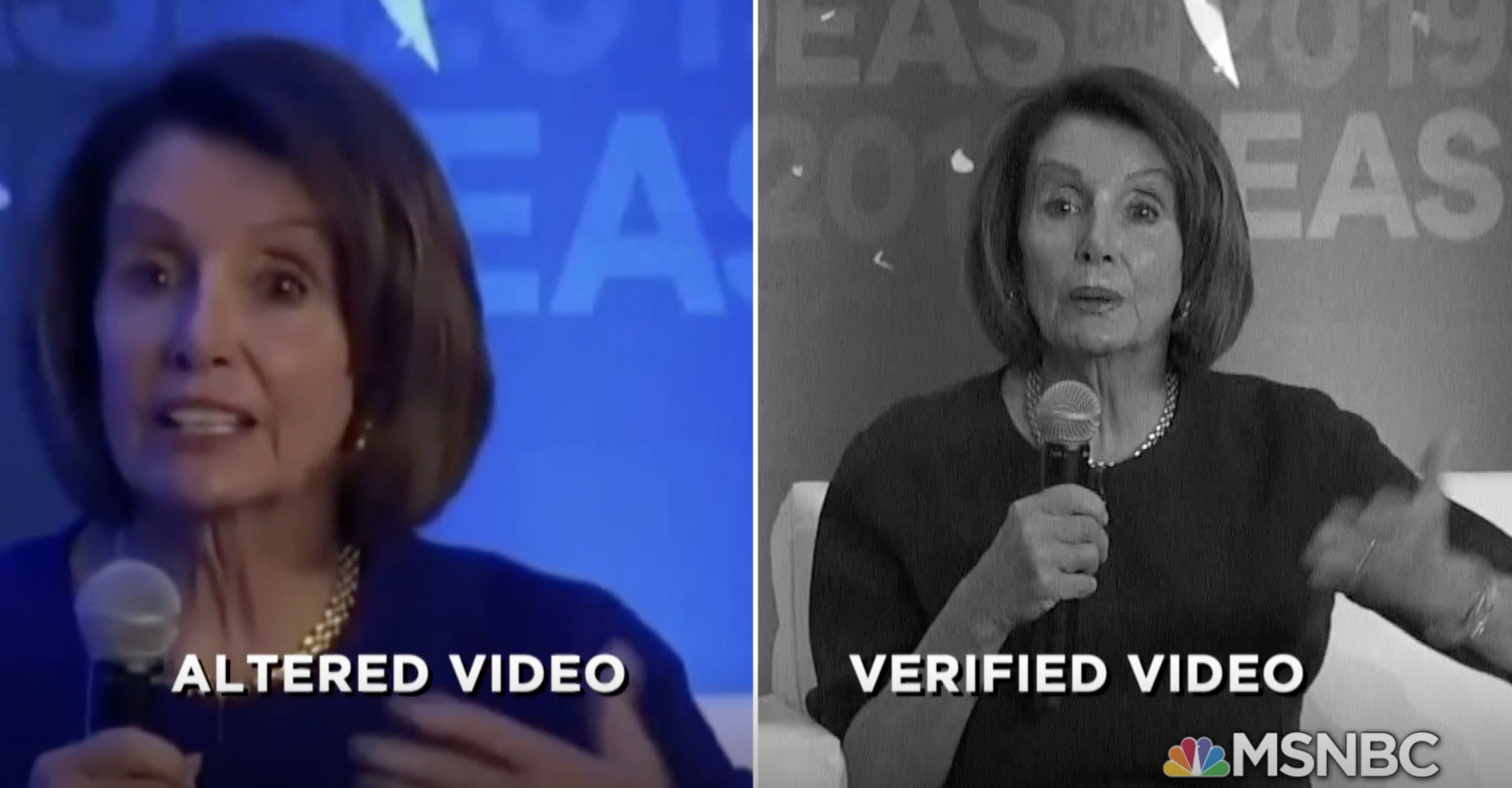 Source: MSNBC - Deep Fake of Nancy Pelosi Circulated in May 2019
