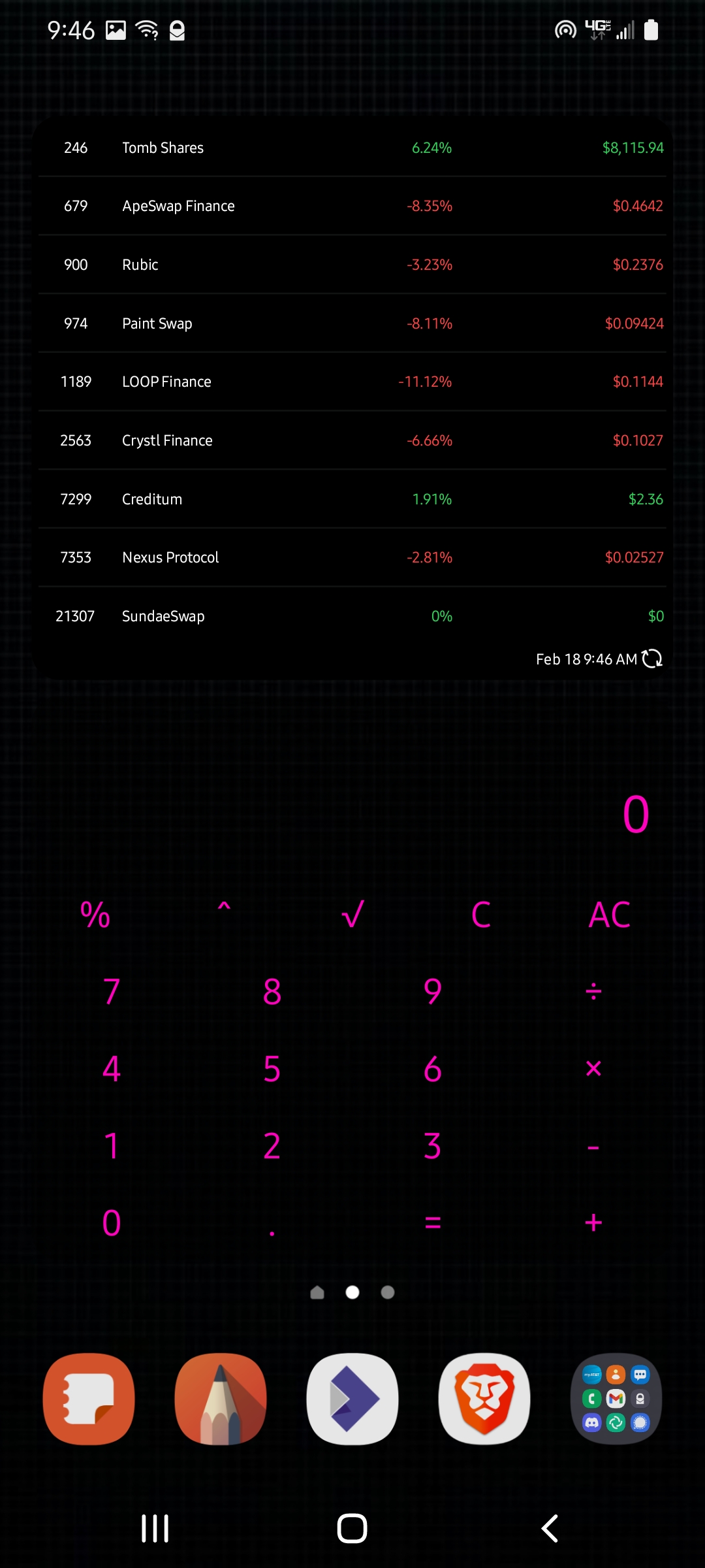 S21 homescreen