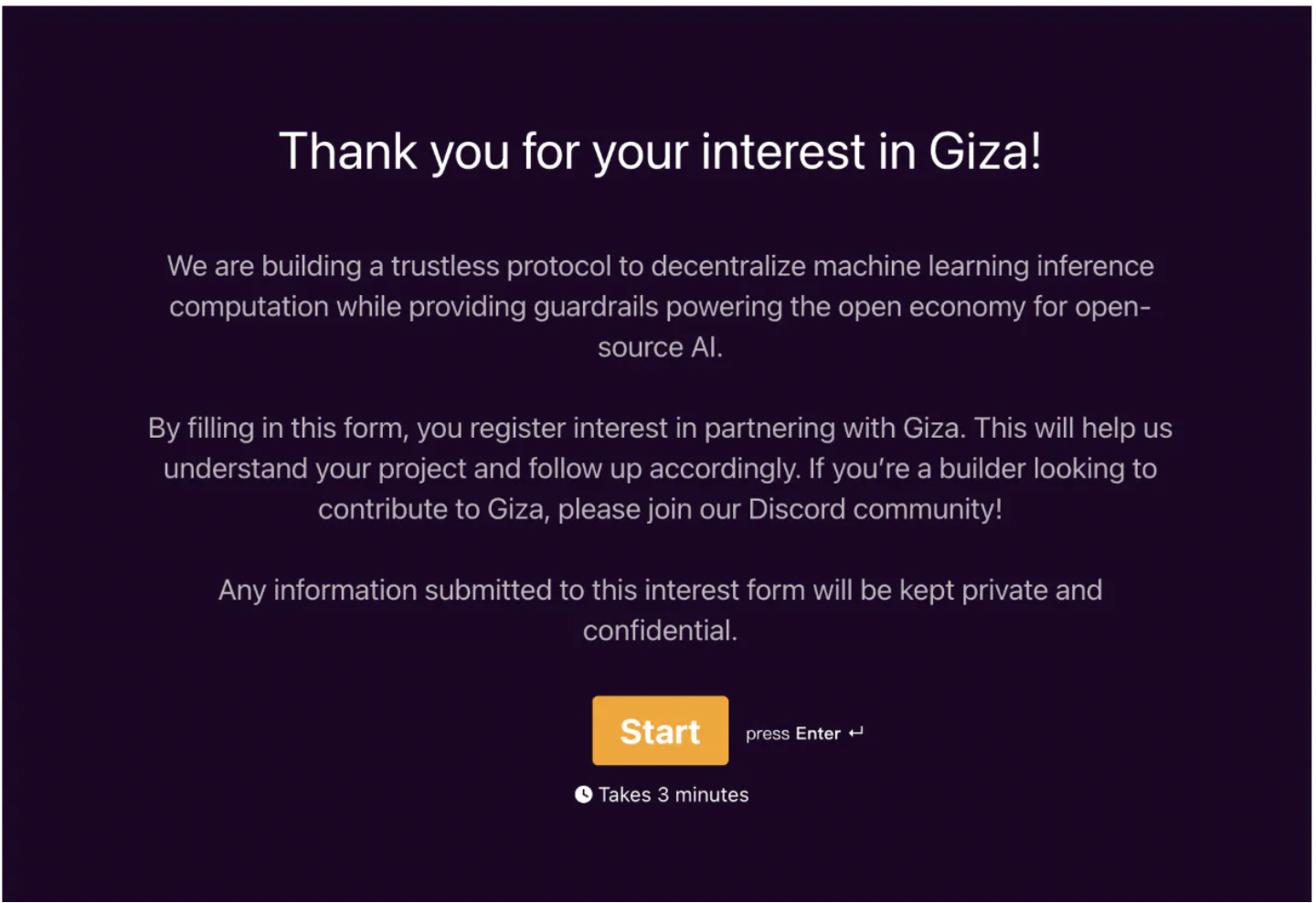 Source: https://764trmbrrb1.typeform.com/to/XqoBsMSw?typeform-source=www.gizatech.xyz