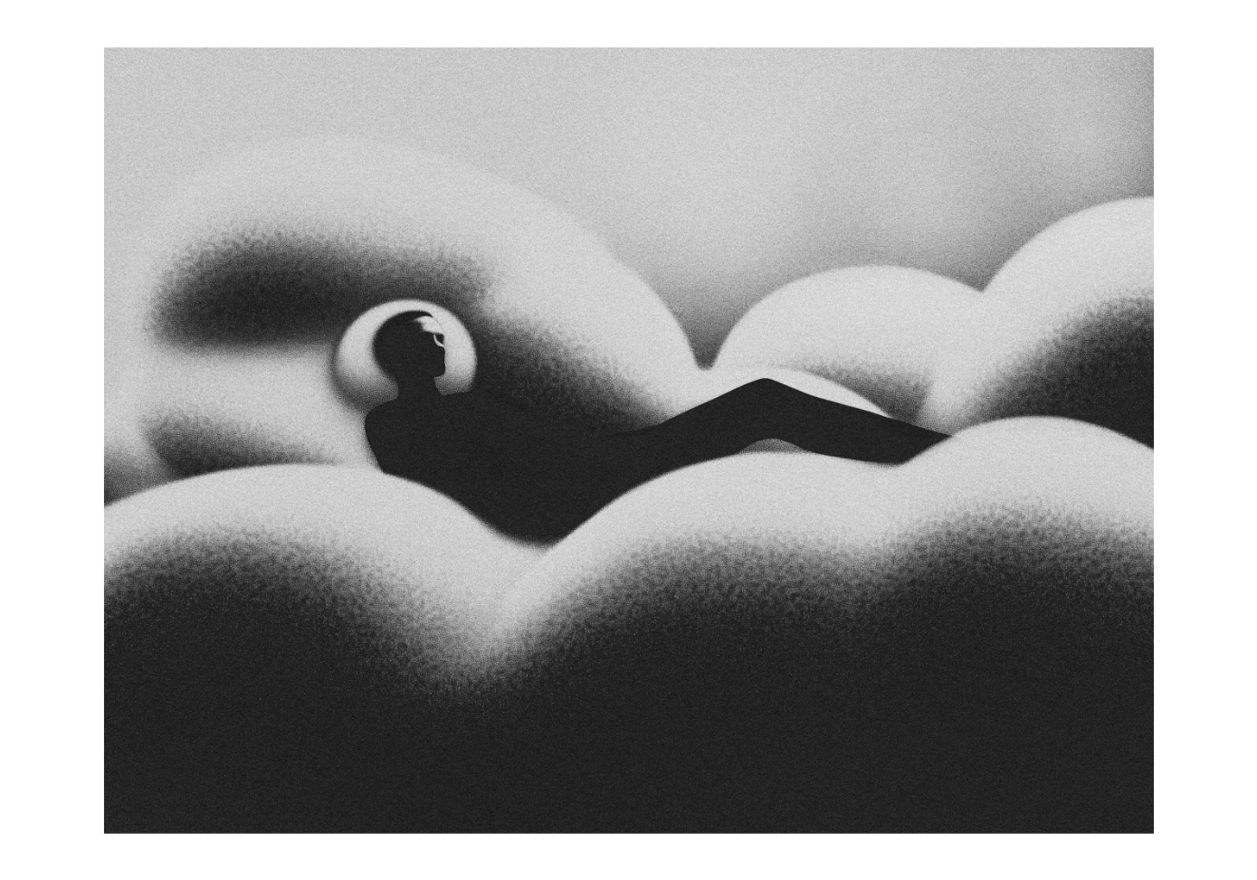 An image created by artist Bastiaan Woudt, after taking the drug we are researching, DMXE.  