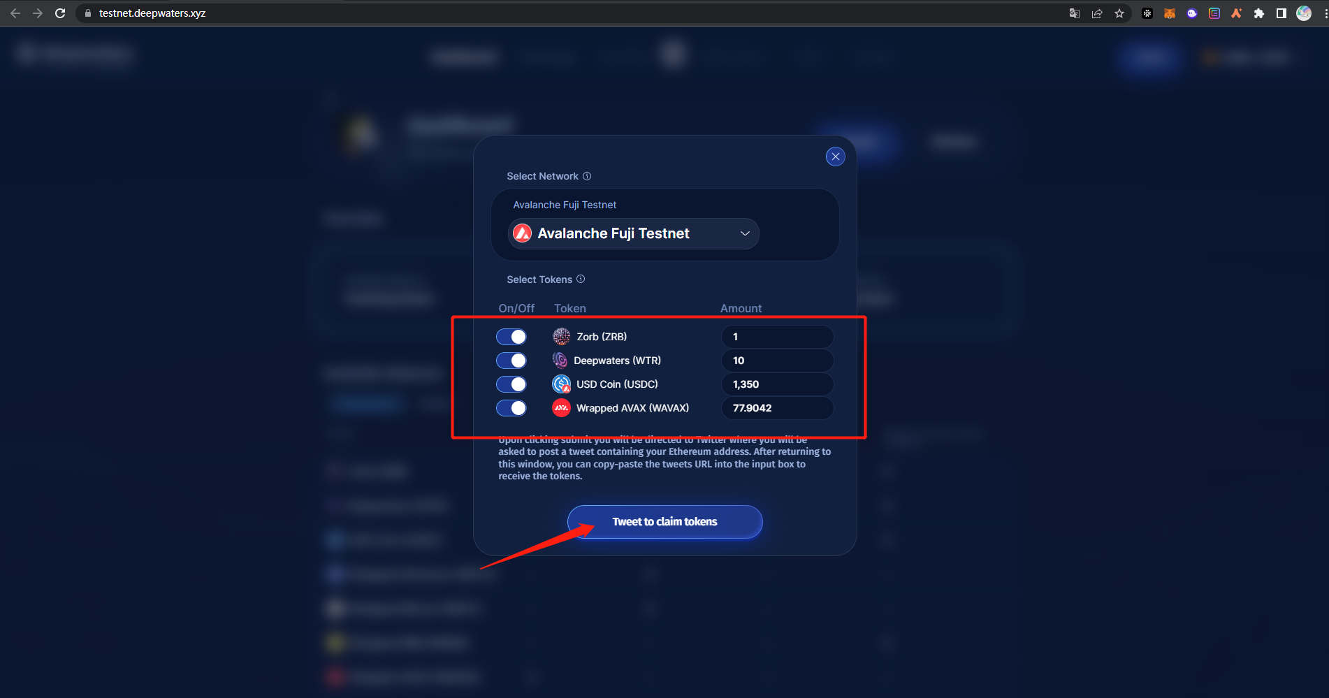 Deepwaters Confirmed Airdrop 🎁 Easy Steps,100 Free & No Investment【测试网