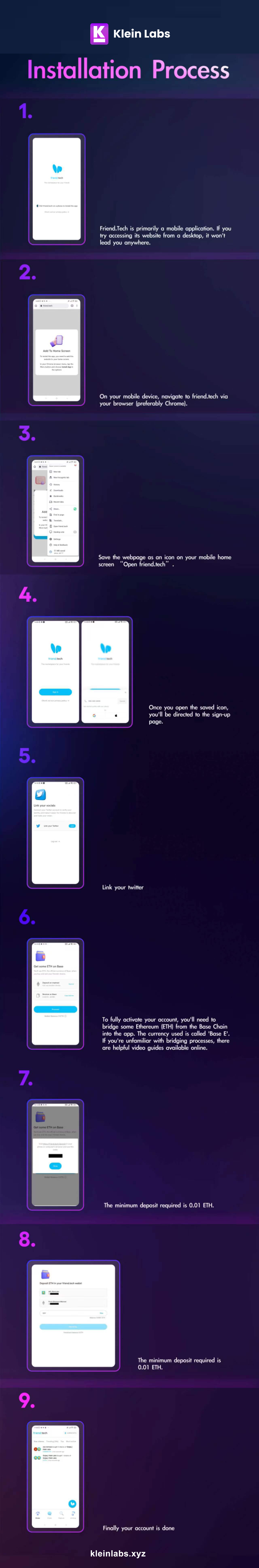 Installation Process of friend.tech