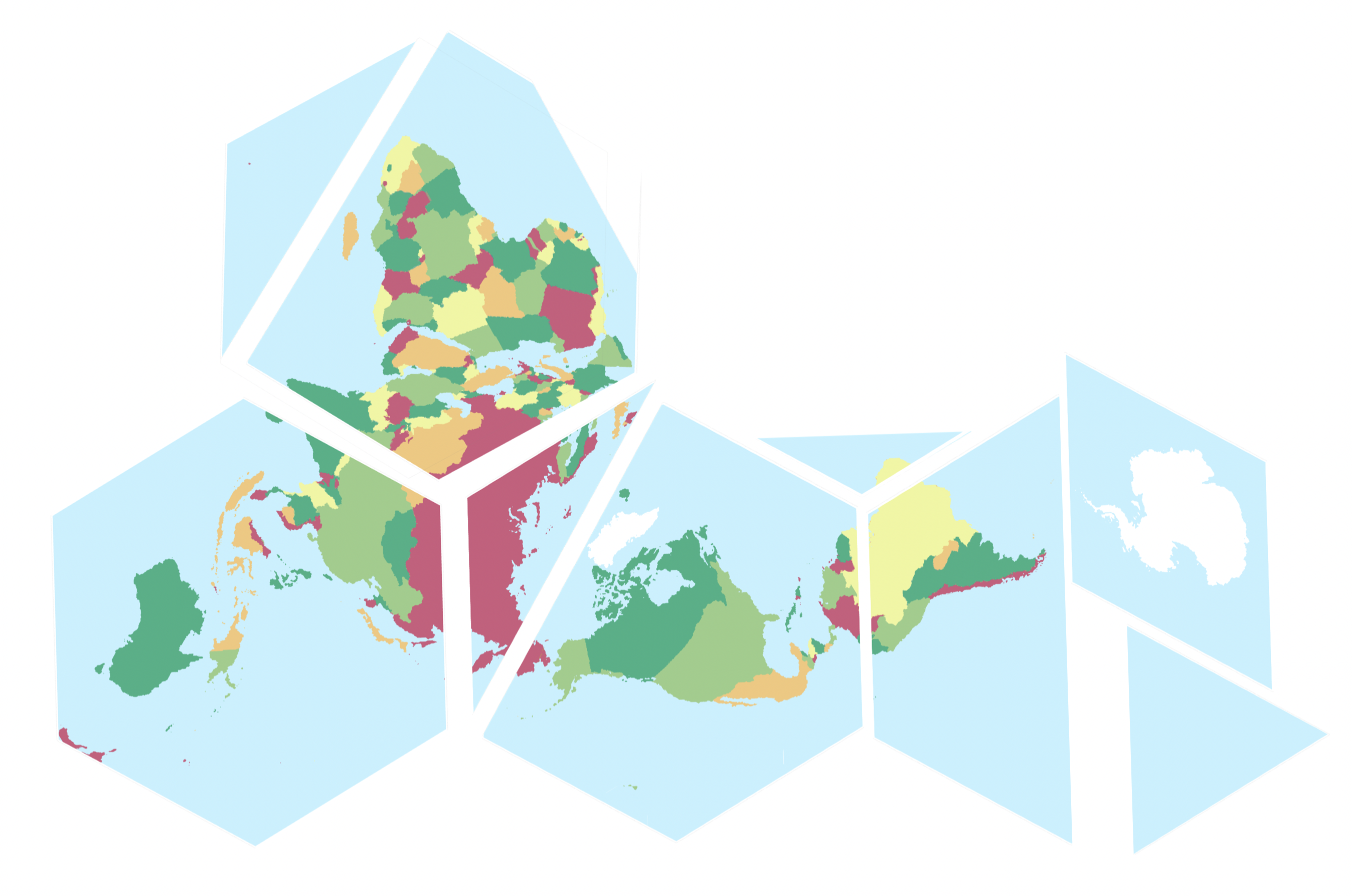 Removed a slice from the African Tile so that Brazil could be in one piece.