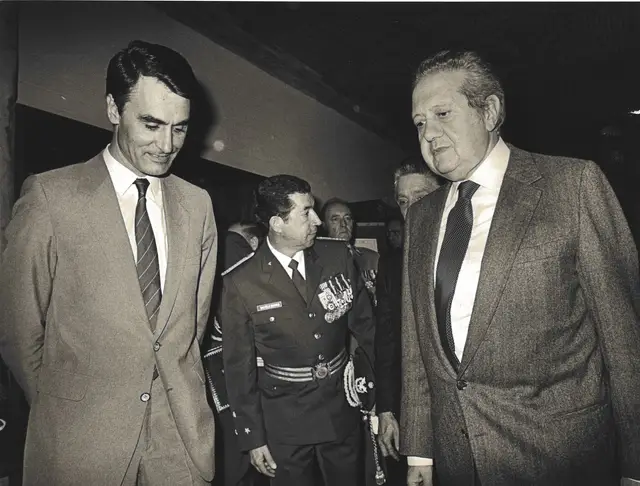 Cavaco Silva e Mário Soares em 1986