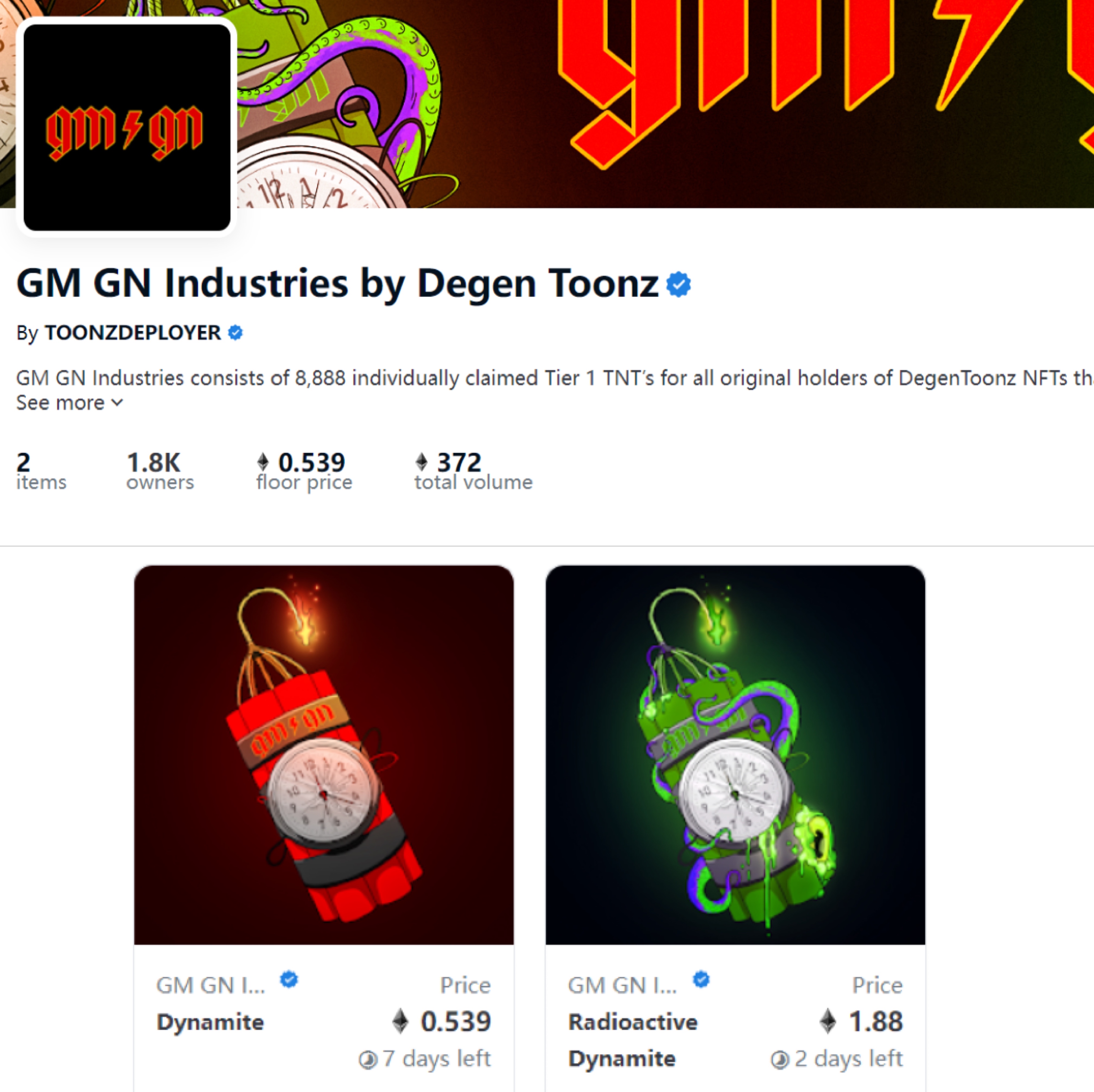 OpenSea GM GN Industries
