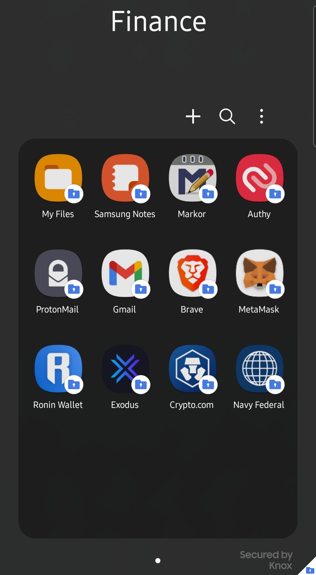 Secure folder