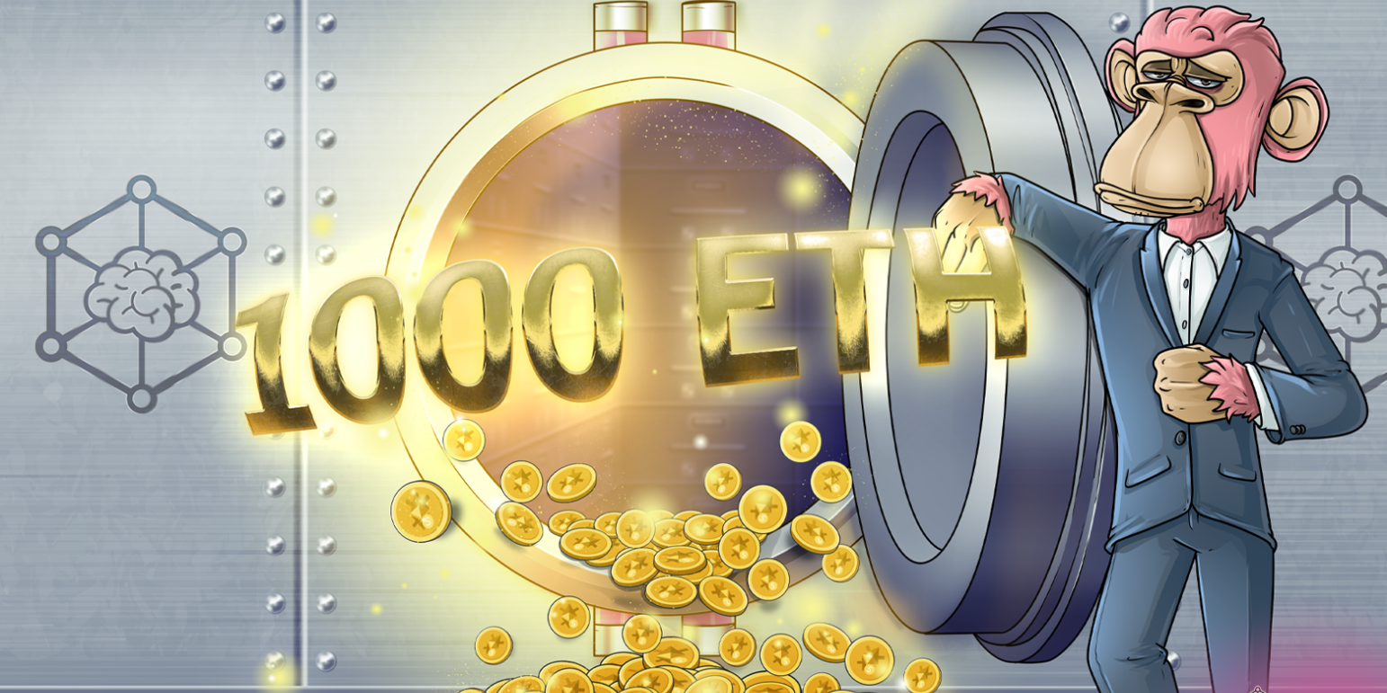 BrainDAO, Frax Ether로 1000 ETH 스테이킹