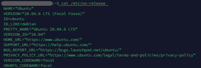 cat /etc/os-release