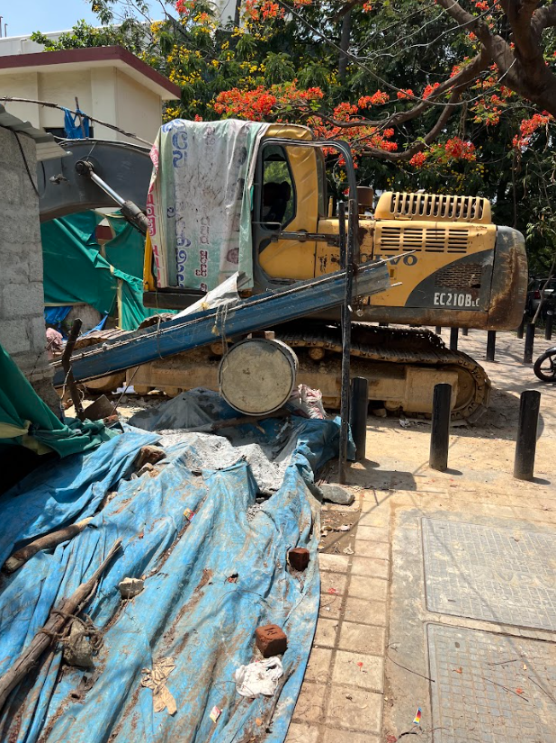 Don't you just love seeing your favourite construction equipment on your Saturday morning stroll?