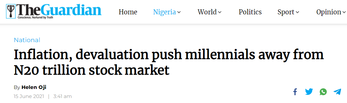 Young people are not investing in the stock market.