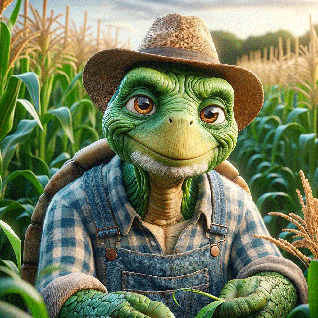 A seasoned yield farmer reflecting on this week's harvest, looking to future yields