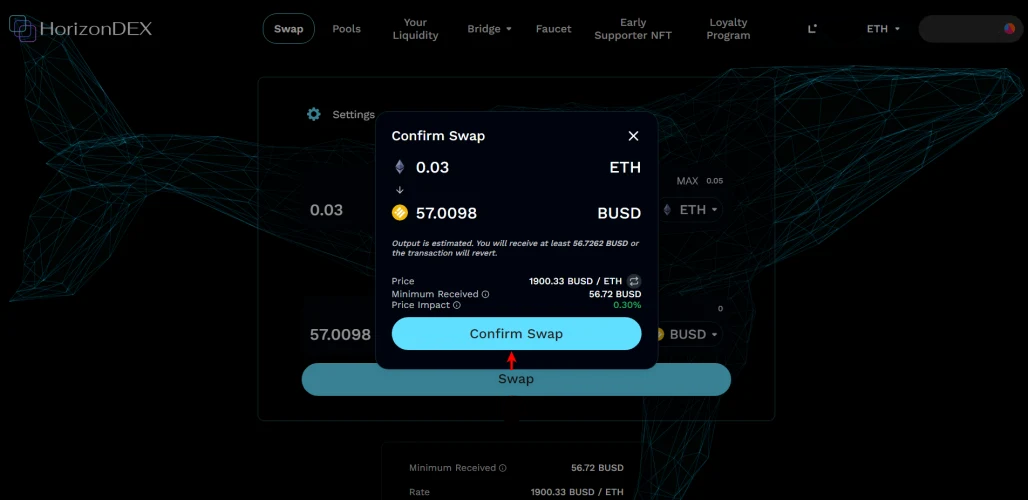 Confirm Swap