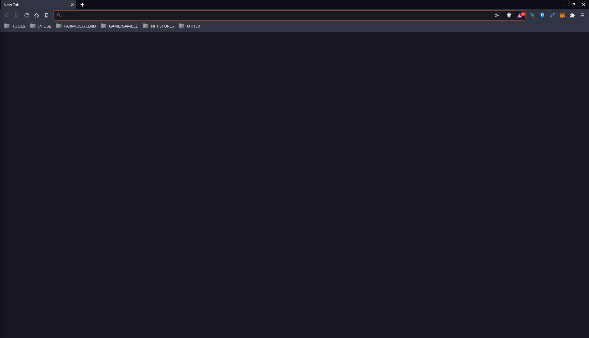 Brave browser and bookmarks folder