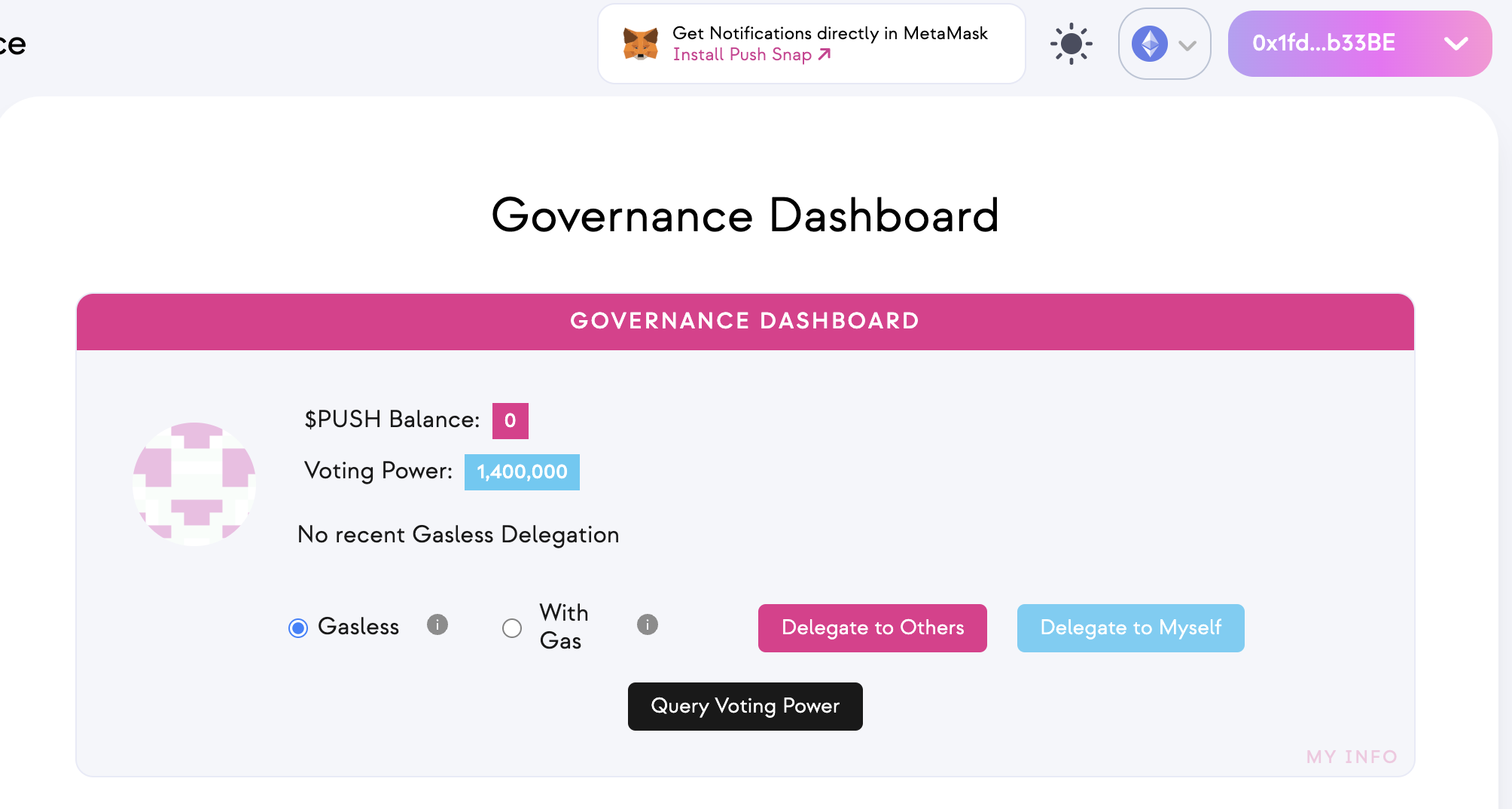 Push Governance Dashboard
