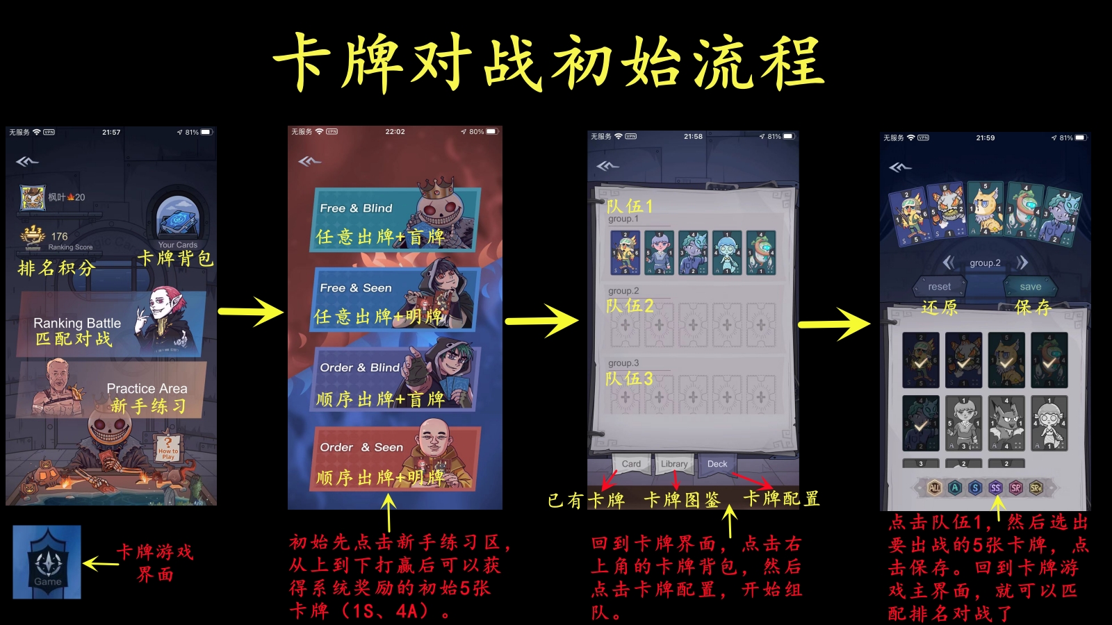 卡牌初始流程