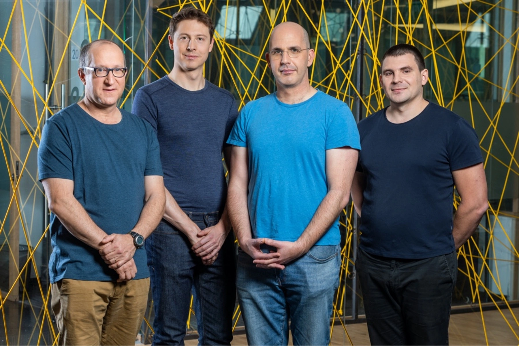 左起：Eli Ben-Sasson、Alessandro Chiesa、Uri Kolodny、Michael Riabzev、