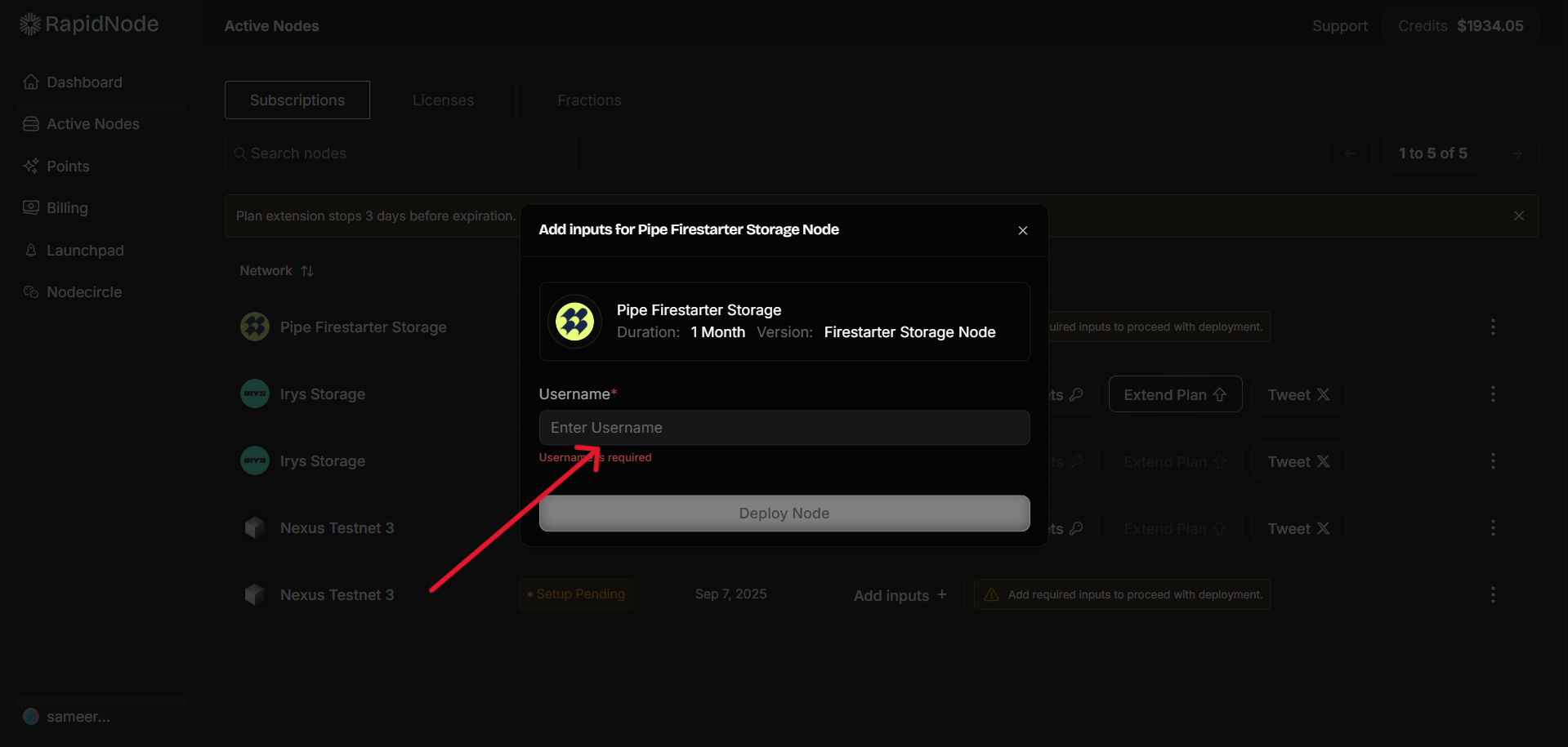 Add Unique Username
