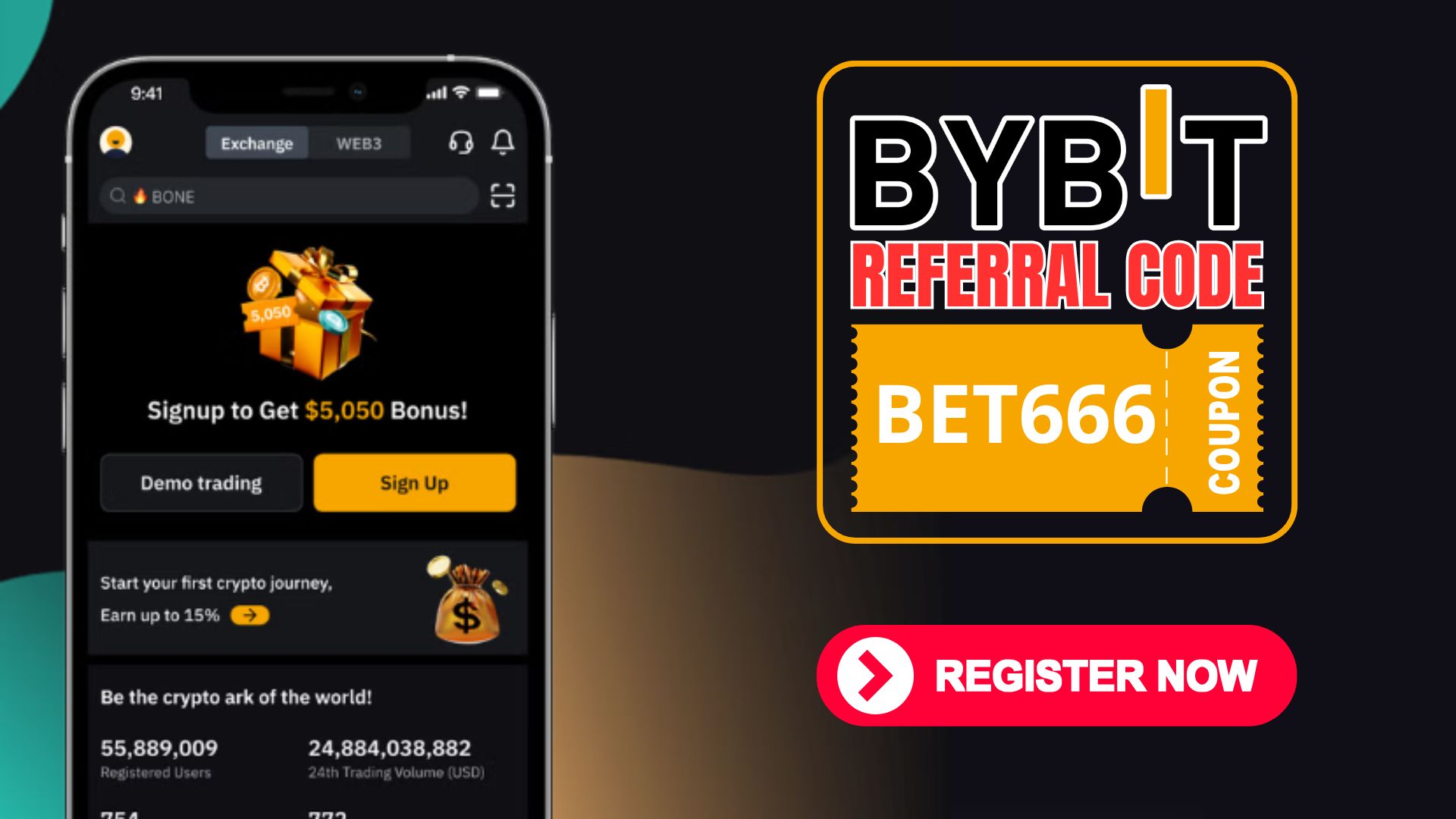Bybit Promo Code BET666 – Verified Referral Code for 2025 (Unlock $30,000 USDT Bonus + 50% Fee Discount)