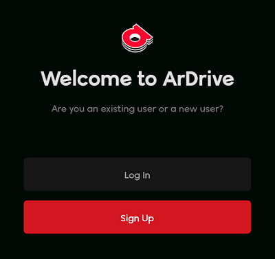 Login with your existing wallet or create a new one.