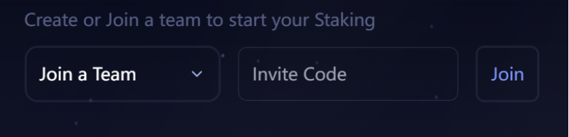 To join an existing team, please enter their team invitation code