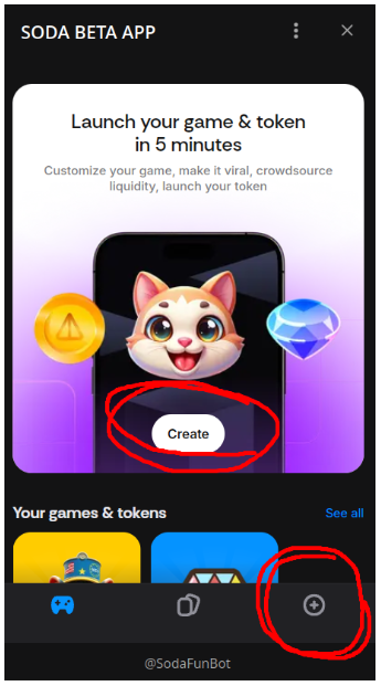 Two ways to create a new game!