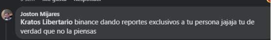 Usuario negando todo tipo de pruebas
