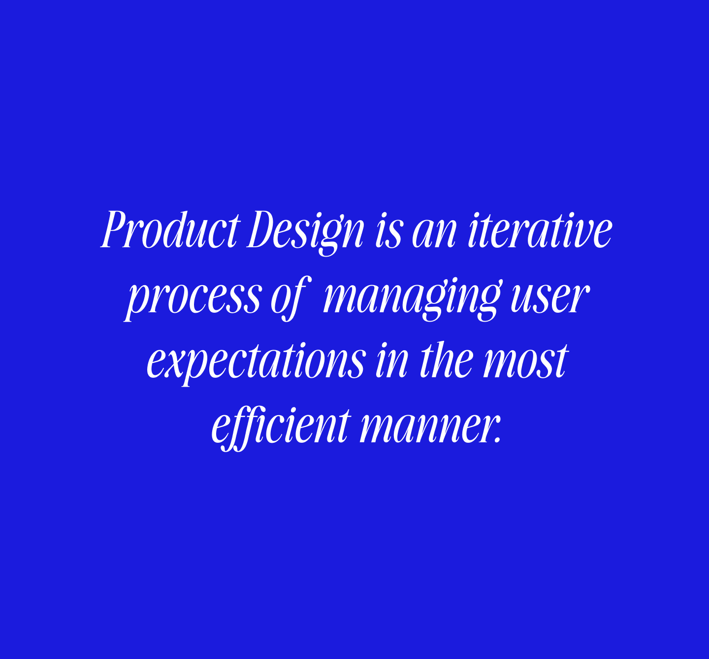 Product Design, in a Nutshell