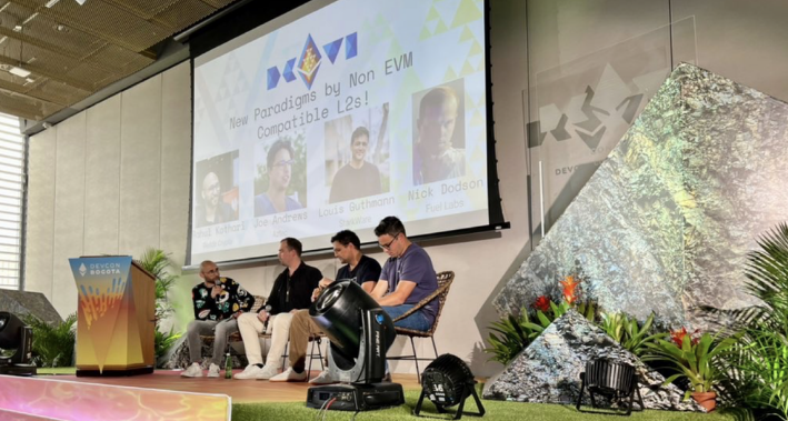 Nick Dodson on a panel about Non-EVM Compatible L2s