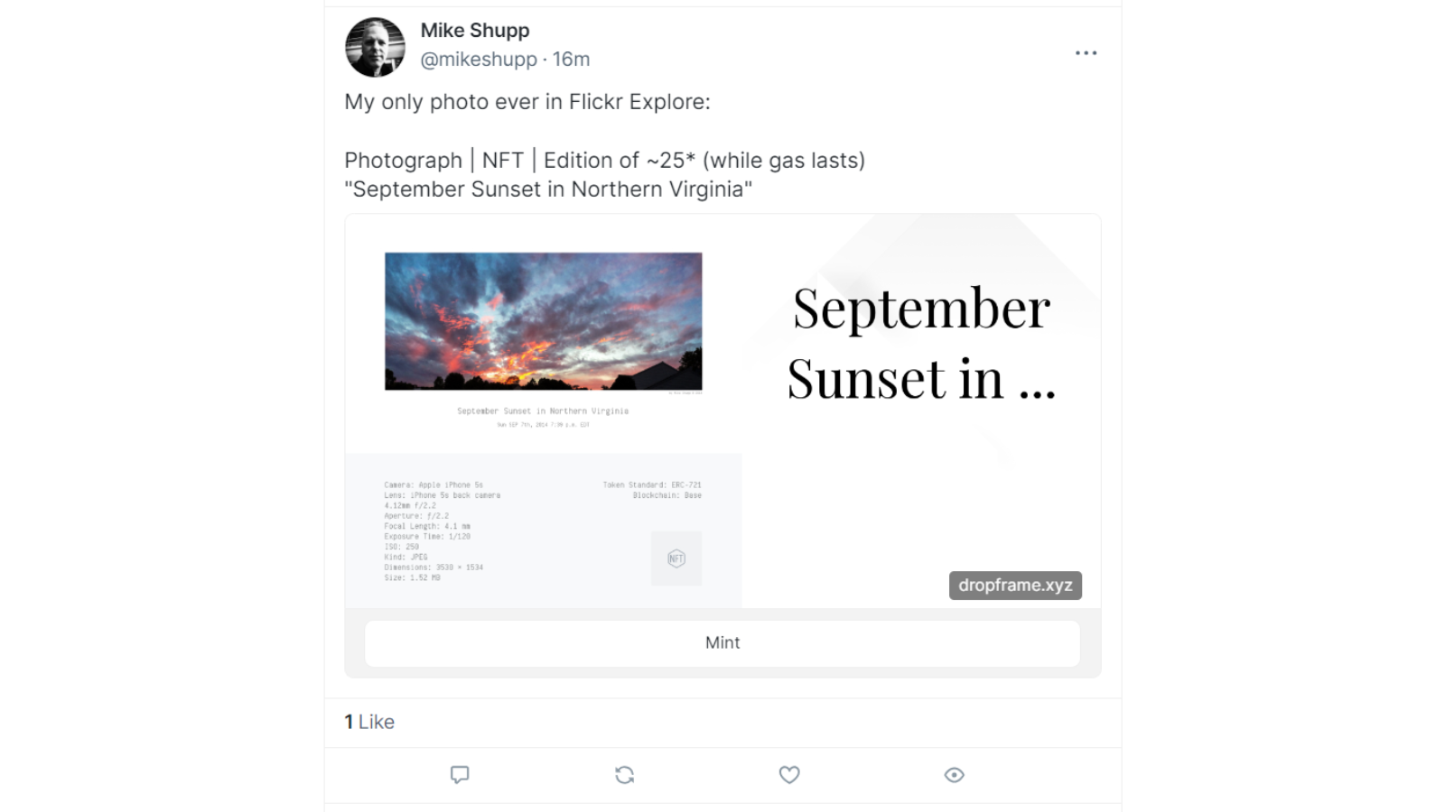 Screenshot: Mint 