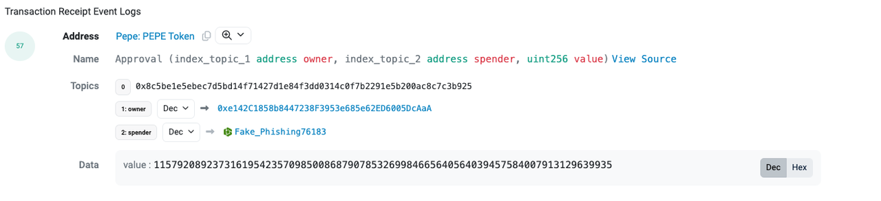 승인된 금액의 가치를 확인하세요.