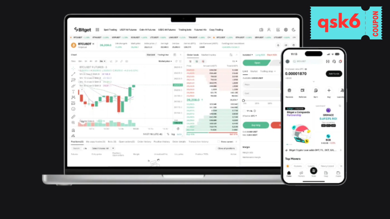 Bitget Best Referral Code: qsk6 | Enjoy 50% Off Trading Fees + Up to 6200 USDT in Bonuses