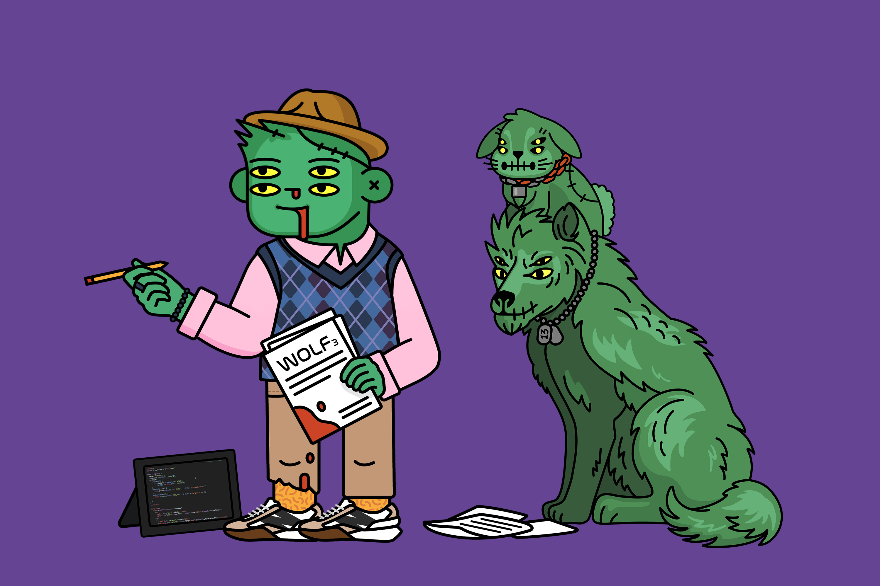 A derivative of a popular NFT collection, "Deadfellaz" & "Deadfrenz" built on the Ethereum blockchain. All original Deadfellaz & Deadfrenz NFTs are owned by me.