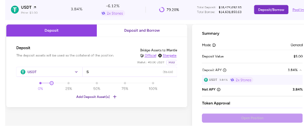 Click Deposit USDT 