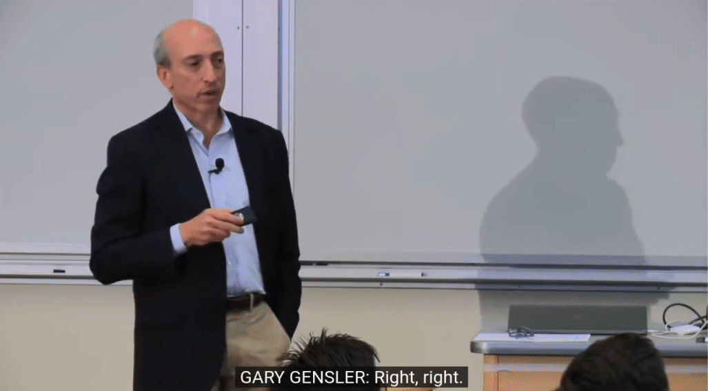 Friendly reminder from Gerry Gensler that volatility is a friend of market makers
