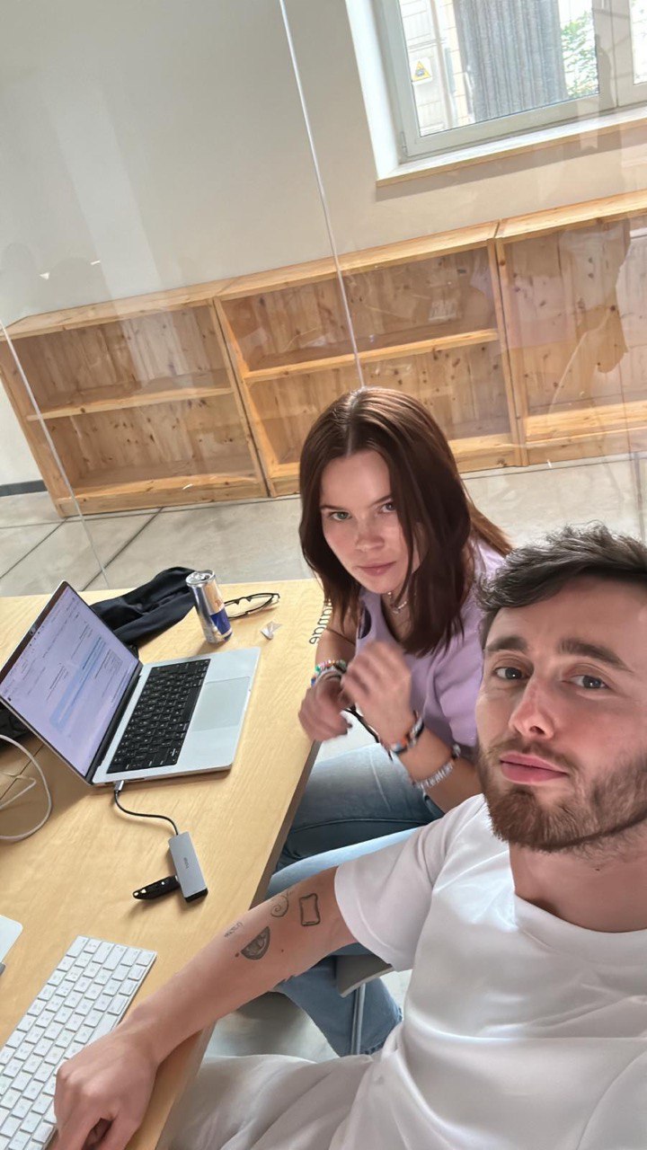 Photographed: Caolán and Cat McGee preparing for battle.