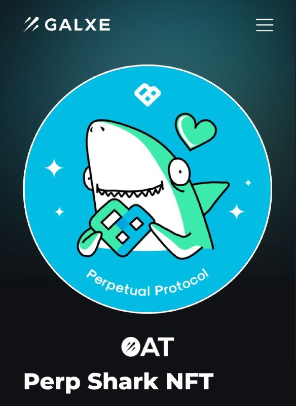 $Perp Shark NFT | #Perp OP Quest All traders that complete the #Perpetual Protocol Optimism Quest are eligible for an additional reward: a special Perp Shark NFT! Claim Here
