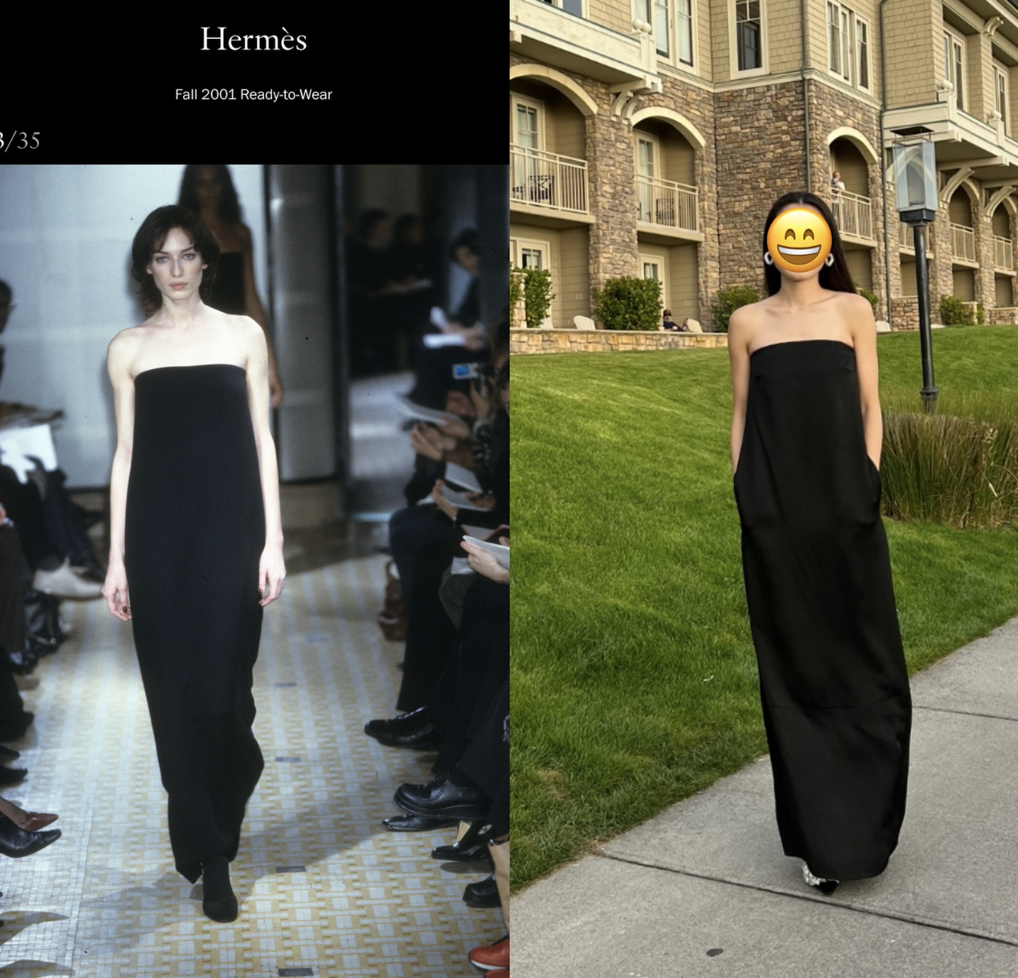 recreating Margiela era Hermes runway look