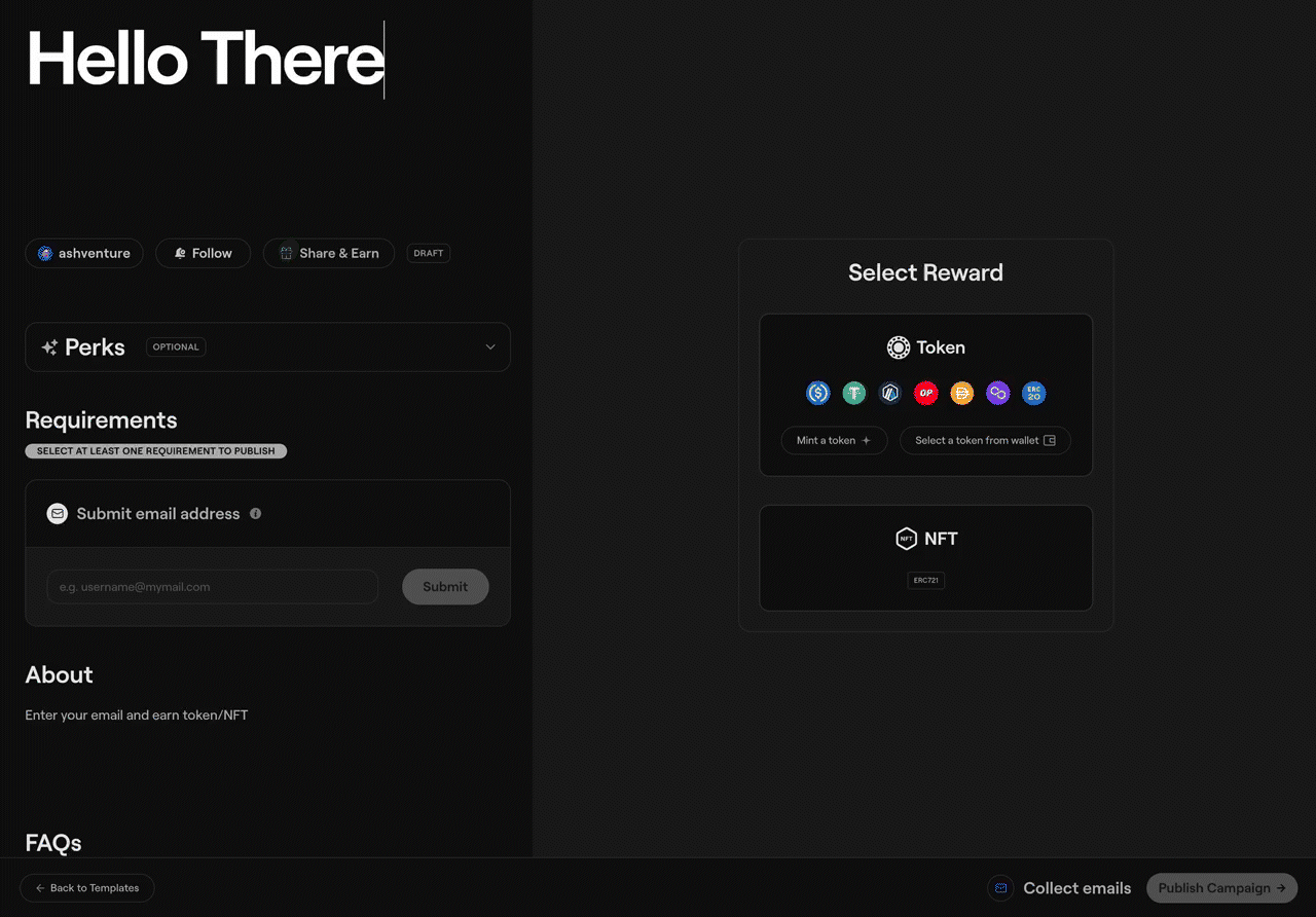 Sample Campaign Template