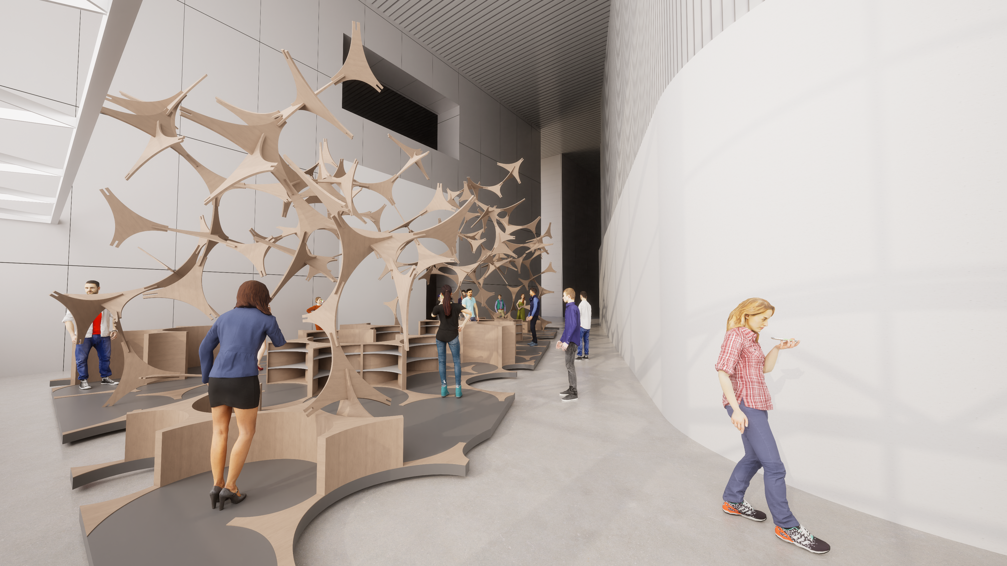 Swarm Pavilion for Power Station of Art