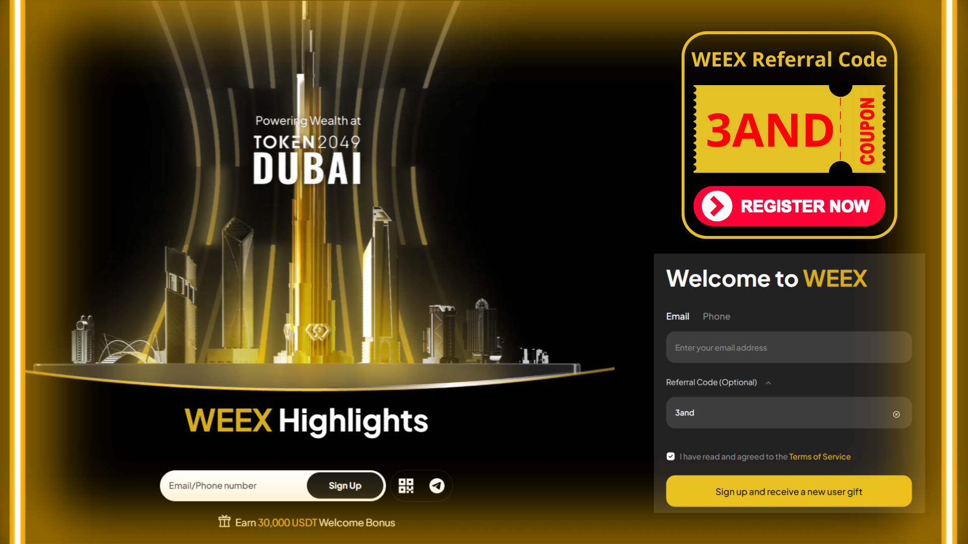 WEEX Referral Code