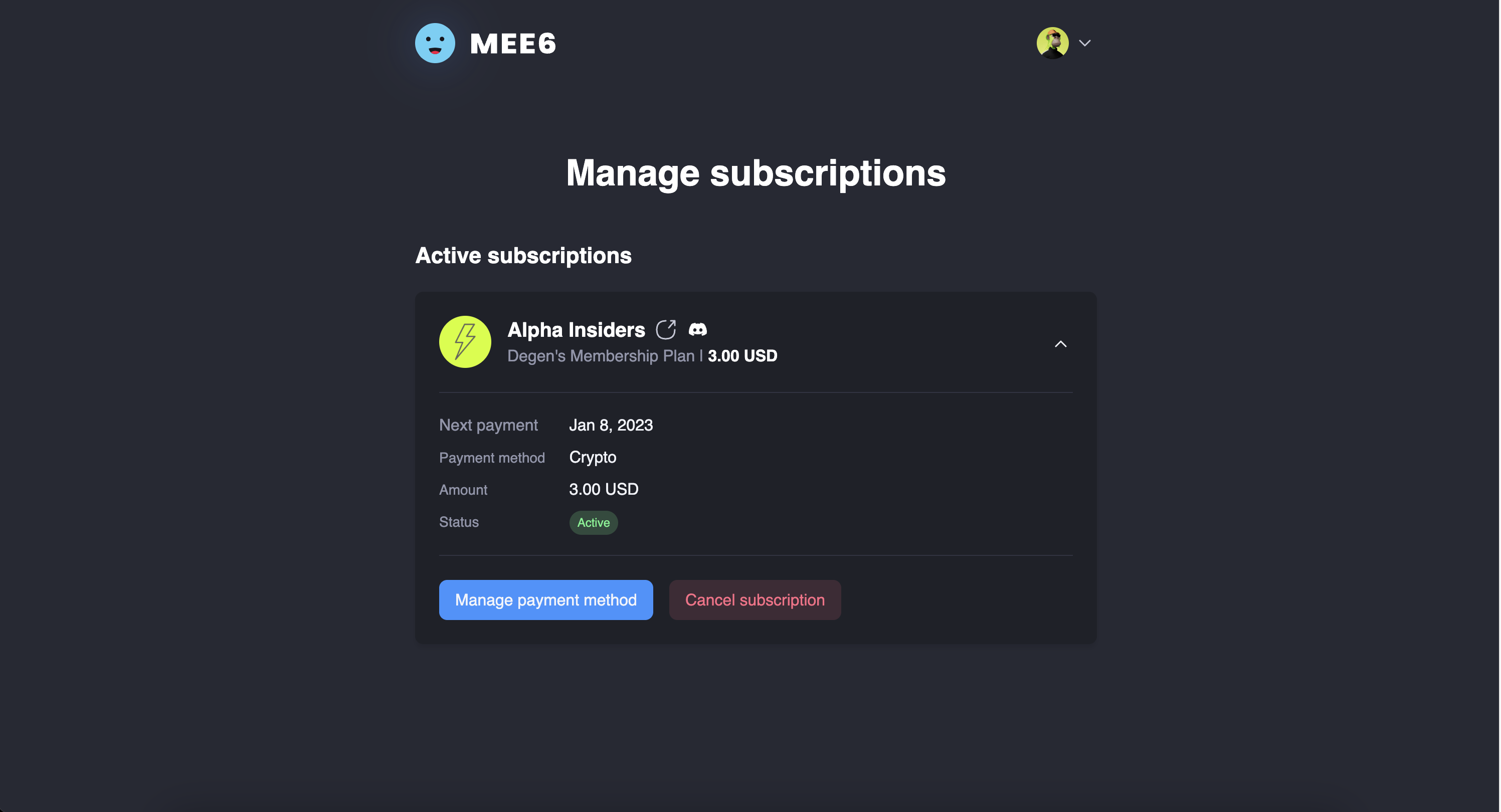 Memberships