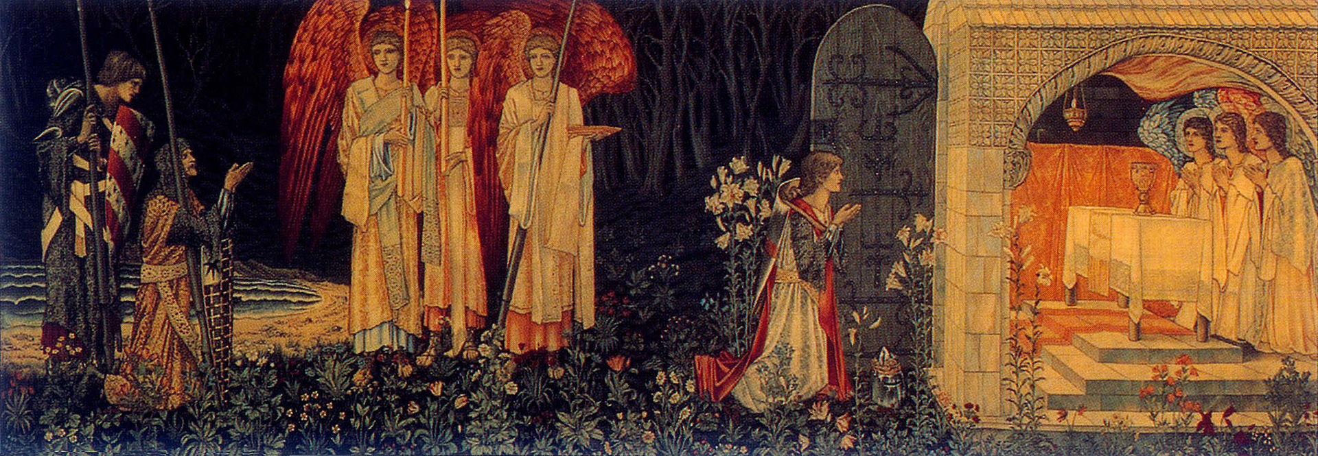 The Attainment: The Vision of the Holy Grail to Sir Galahad, Sir Bors, and Sir Perceval, Sir Edward Burne-Jones
