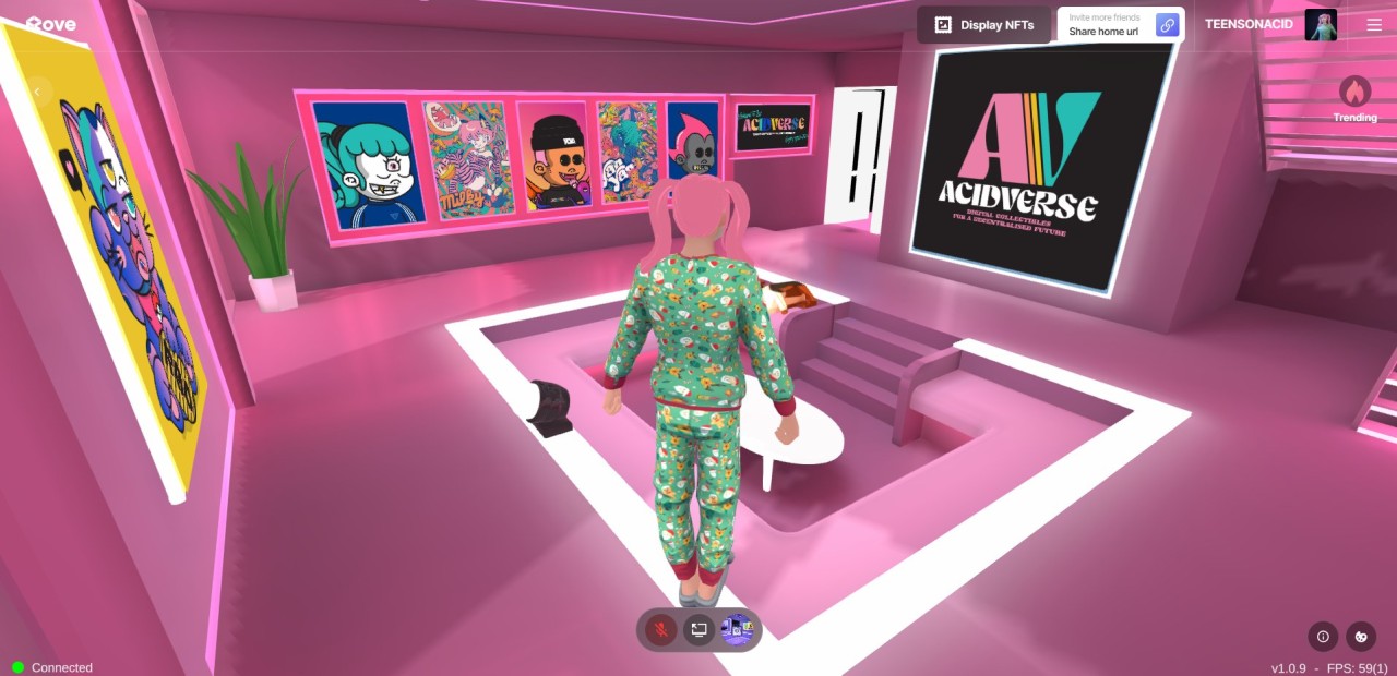 TeensOnAcid's home in Rove metaverse