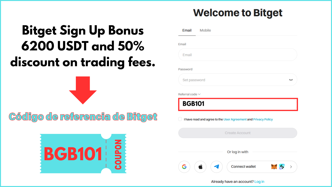 Código de Referencia de Bitget “BGB101” | Cómo Obtener Hasta 6.200 USDT en Bonos [Actualización 2025]