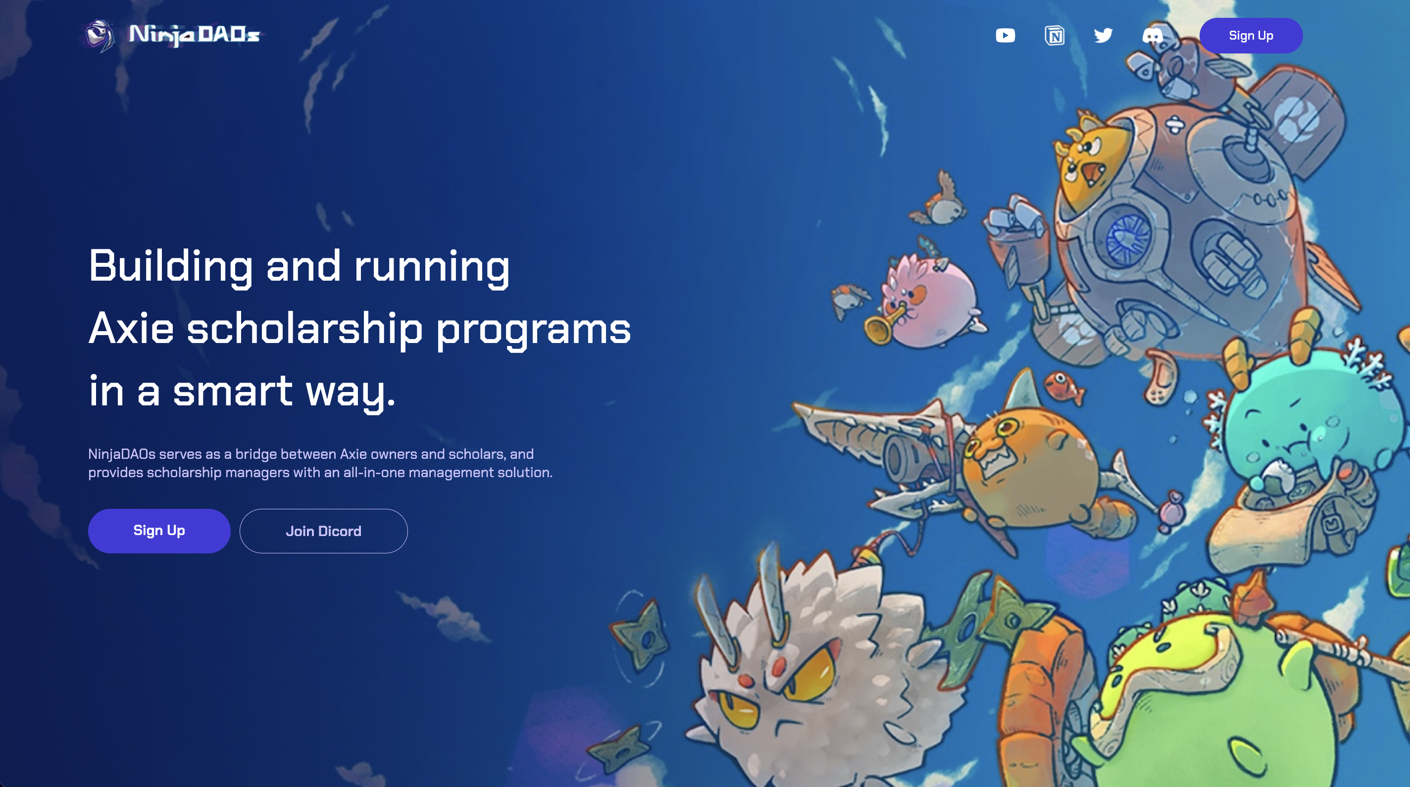check out our brand new landing page @ ninjadaos.com