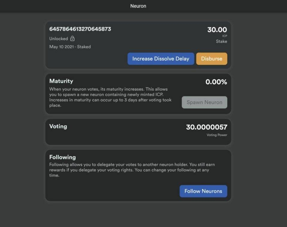  DFINITY 钱包与治理软件
