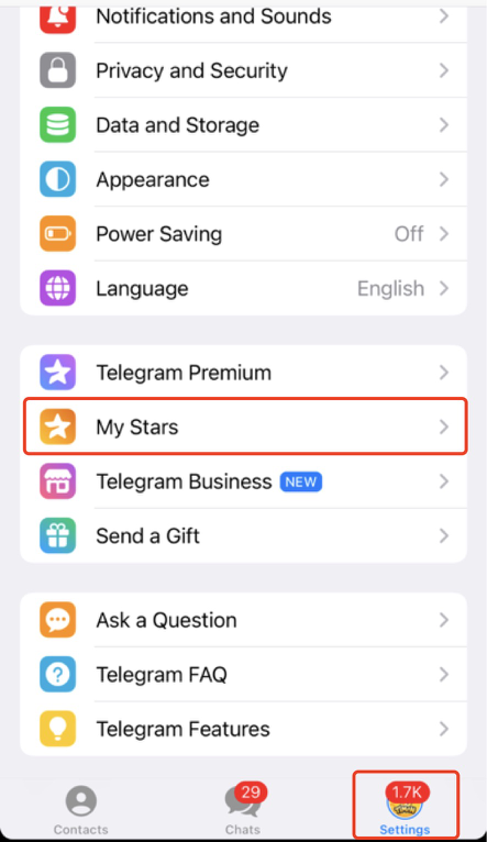 1⃣️ 点击设置（Settings）ios