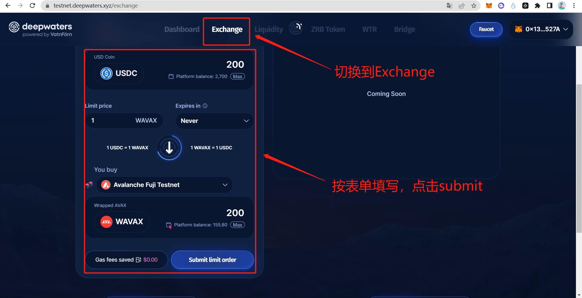 超简单，即将发币项目空投，三分钟轻松0撸 deepwaters测试网教程 撸空投的狐狸姐 Bress.xyz