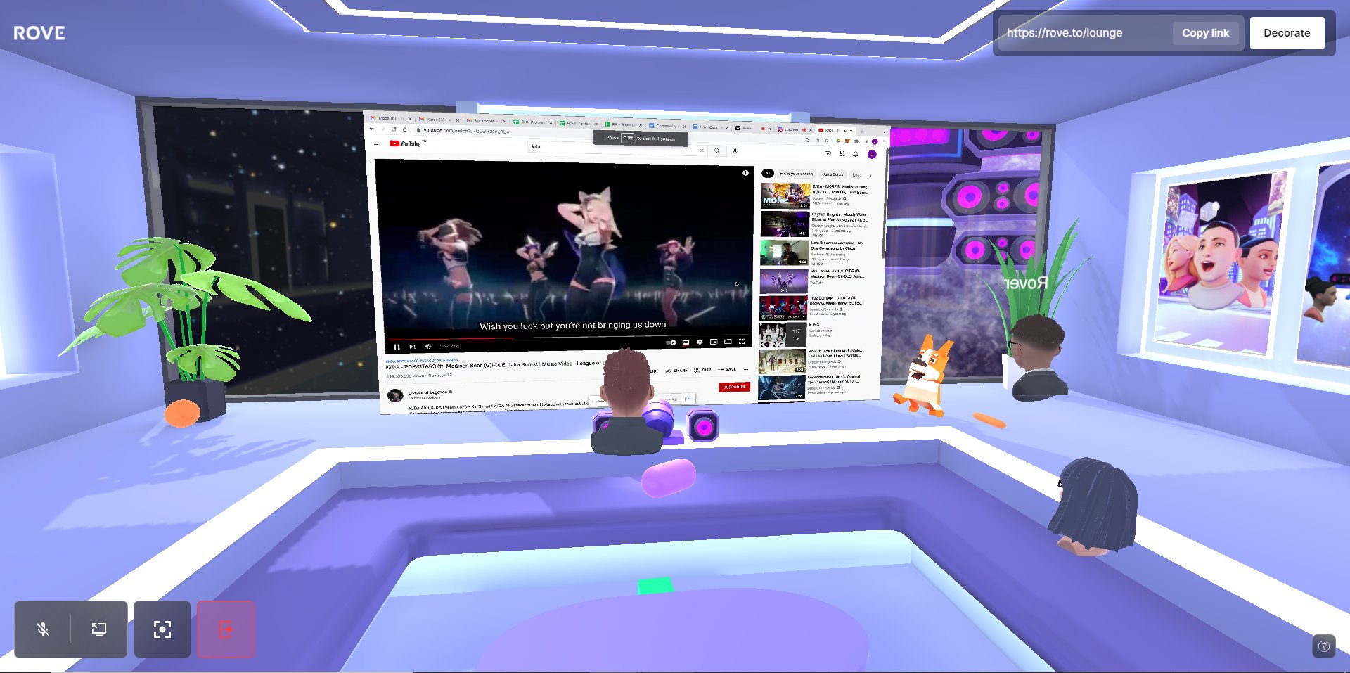 In our AMA, we enjoyed watching K/DA pop songs together. This experience was fascinating.