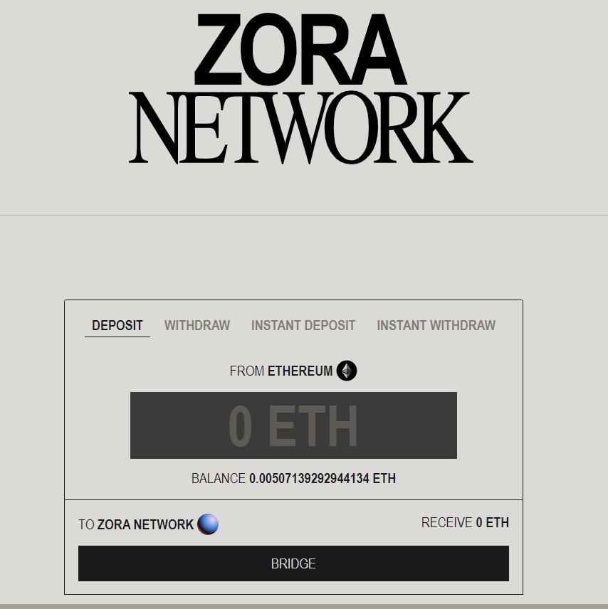 Bridge to Zora